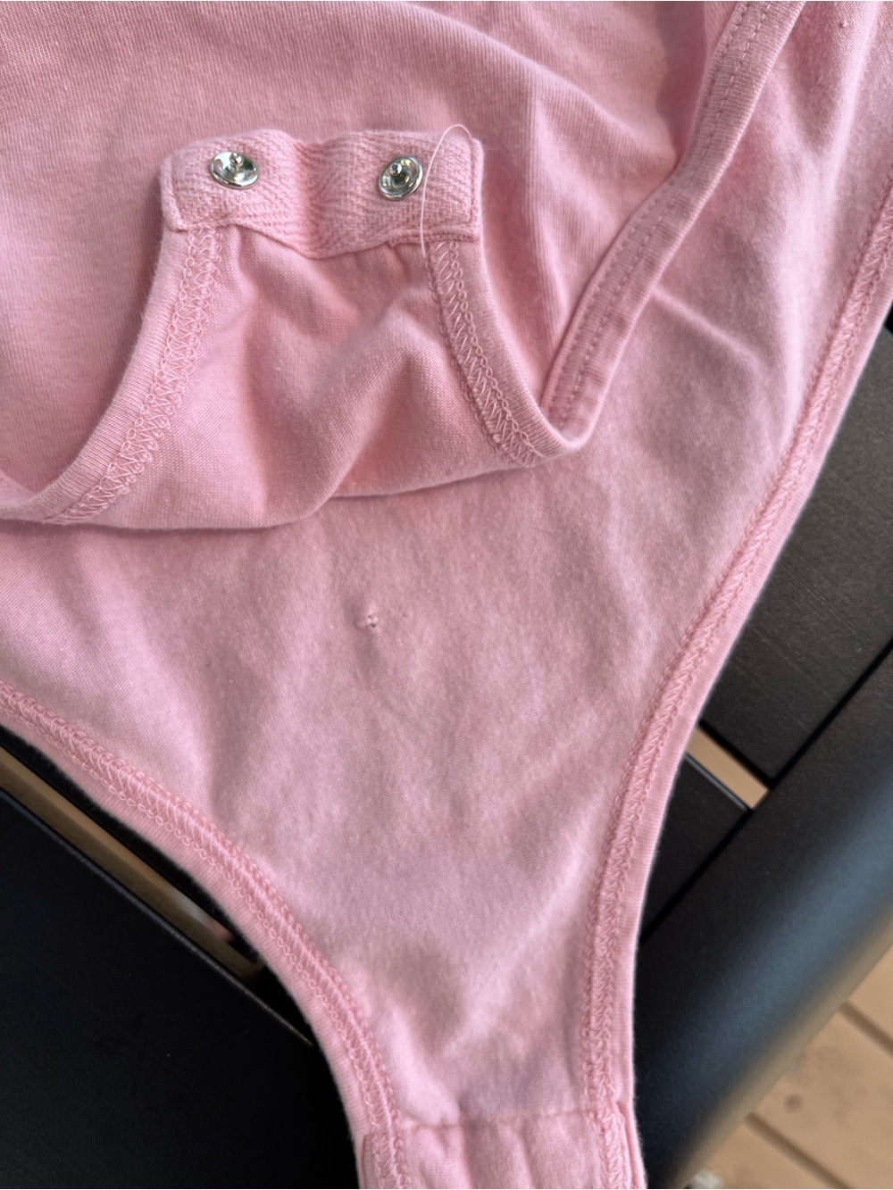 Zenana Outfitters Pink Racerback Bodysuit - Picture 4 of 4